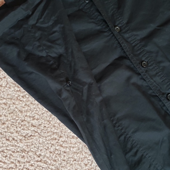 H&M Black Epaulettes Button Down Versatile Convertible Dress - Picture 11 of 16